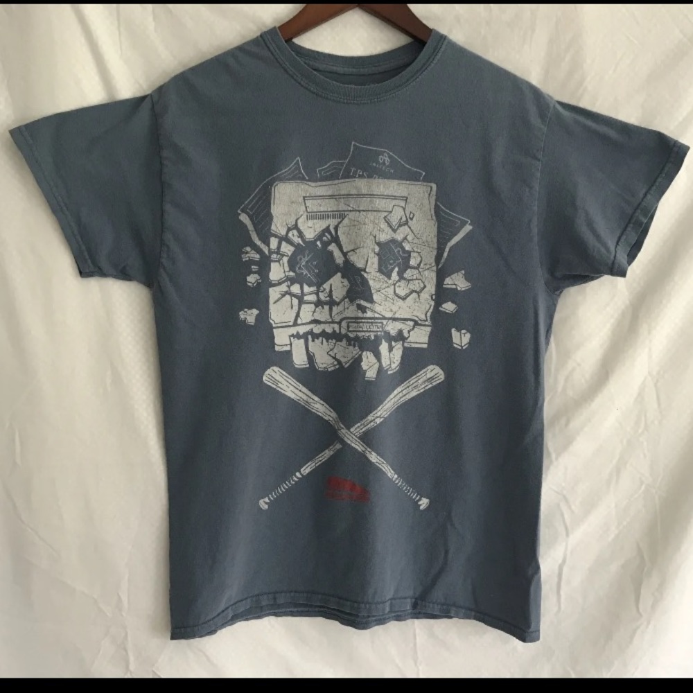 Office Space Men’s Medium M Blue T-shirt Lootwear Exclusive 2018